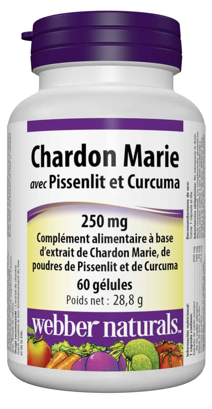 Chardon Marie avec Pissenlit et Curcuma 250 mg